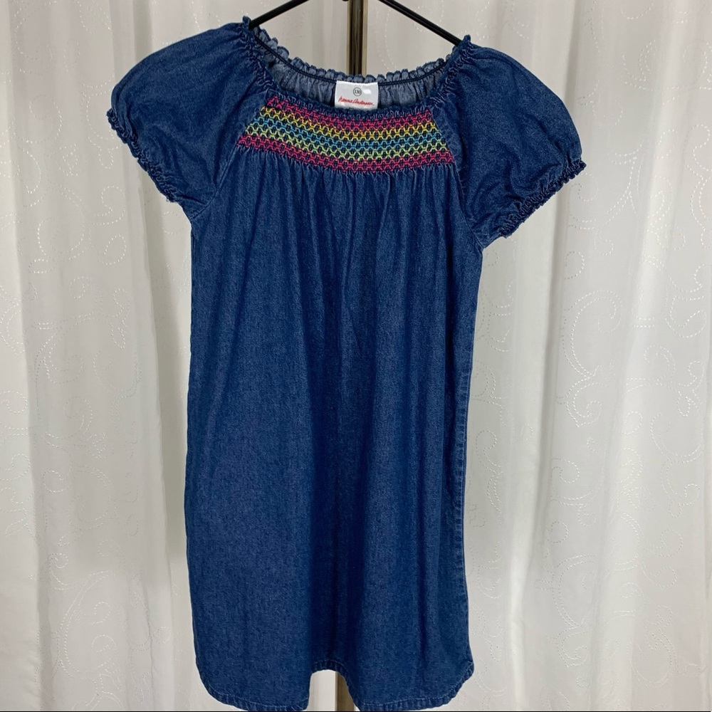Hanna Andersson denim smocked dress